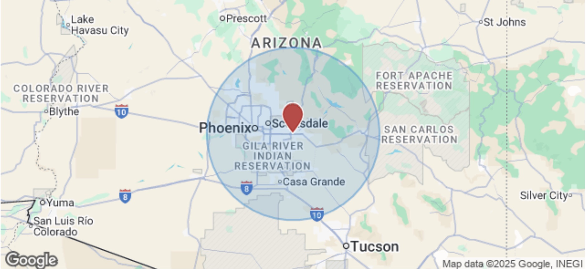 Mesa massage studio exterior near East Hampton Avenue